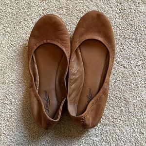 Lucky brand Emmie ballet flats light cognac brown size 9. EUC